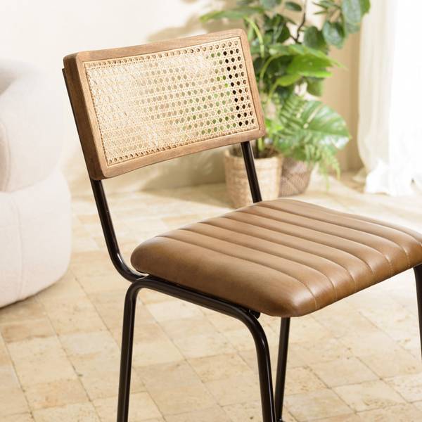 Hocker MARCEL 2er Set Braun - Echtleder - 55 x 104 x 45 cm