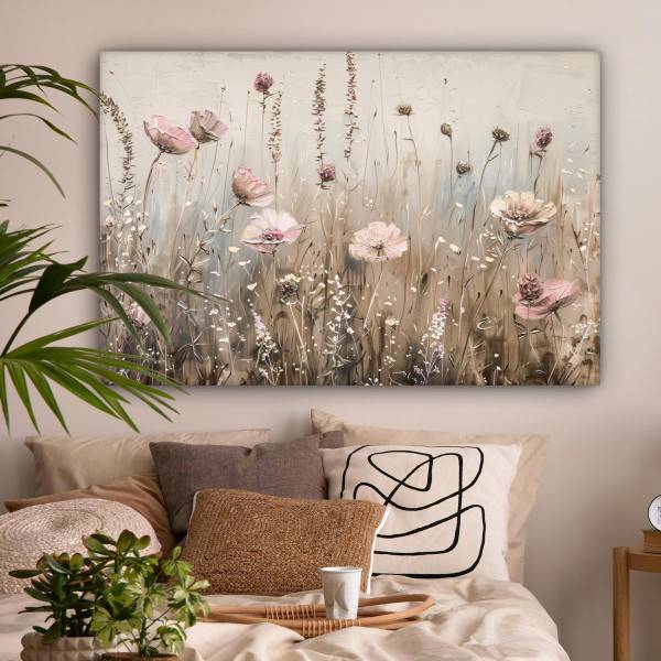 LEINWANDBILD Blumen 120 x 80 cm