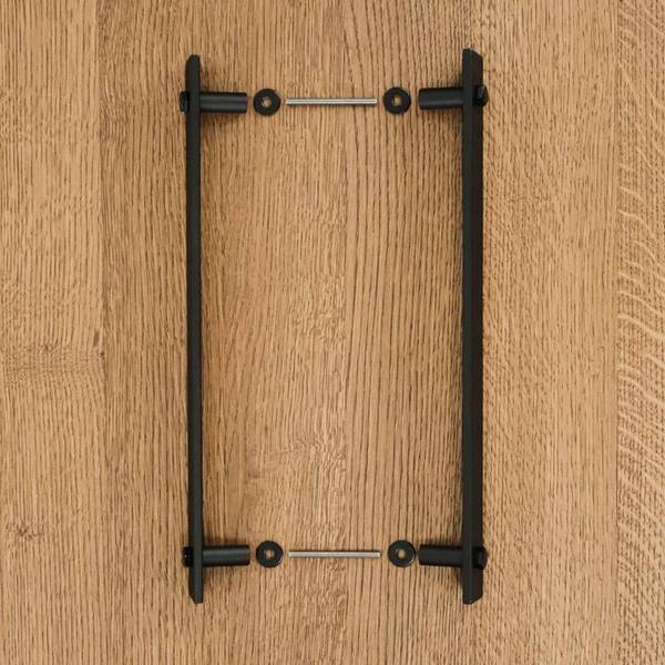 Deurklink SIMON zwart - metaal - 3 x 36 x 4 cm