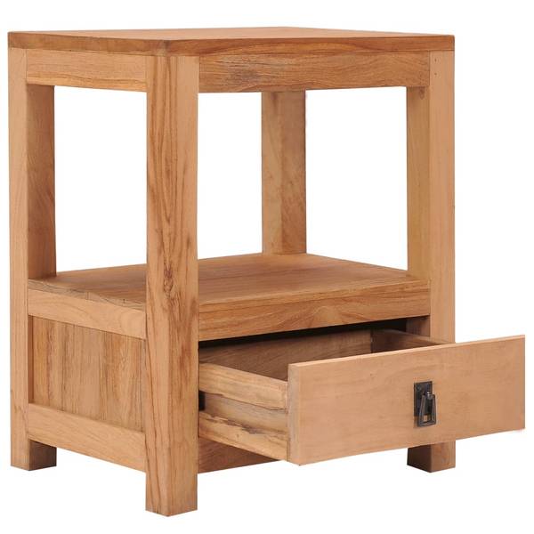 Nachttisch DE925 Braun - Massivholz - 40 x 50 x 30 cm
