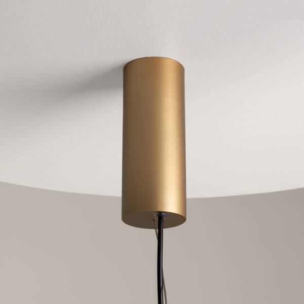Hängelampe Enigma Gold - Metall - 6 x 250 x 30 cm
