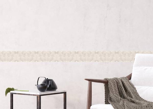 Tapetenbordüre 601691 Beige - Vinyl - 500 x 10 x 10 cm