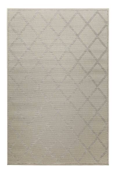 Outdoorteppich Bergamo Beige - Grau - 133 x 200 cm