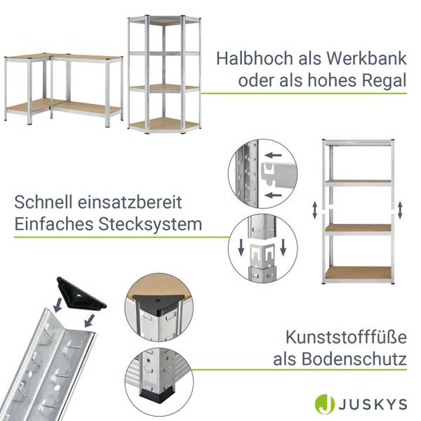 Regalsystem Easy (3er Set) Silber