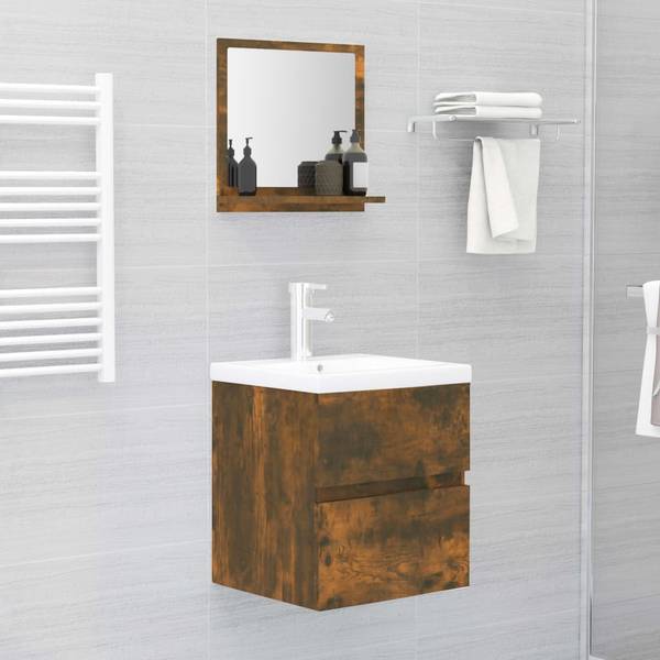 Spiegel 3005555-1 Raucheiche Dekor - 40 x 10 cm