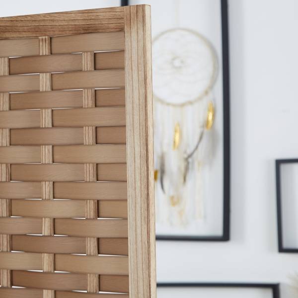 Paravent 2020 Schwarz - Holz teilmassiv - 120 x 170 x 2 cm