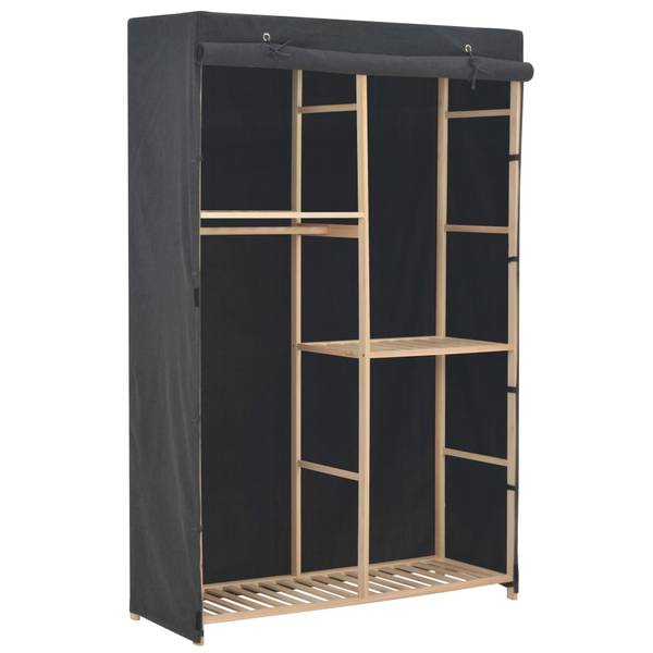 Kleiderschrank XT8918 Grau - Holzwerkstoff - 40 x 170 x 110 cm