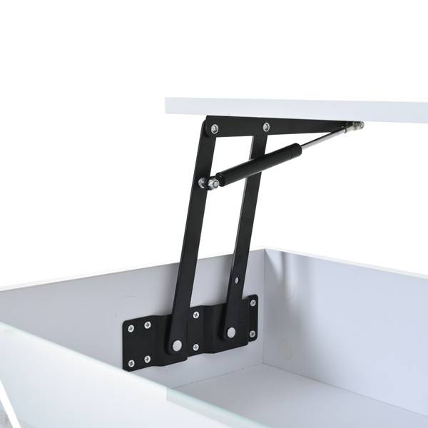 Couchtisch Hermes Ⅱ Weiß - Holzwerkstoff - 80 x 45 x 80 cm