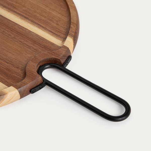 Servierbrett MOOKA 3-tlg Braun - Holz teilmassiv - 31 x 2 x 31 cm