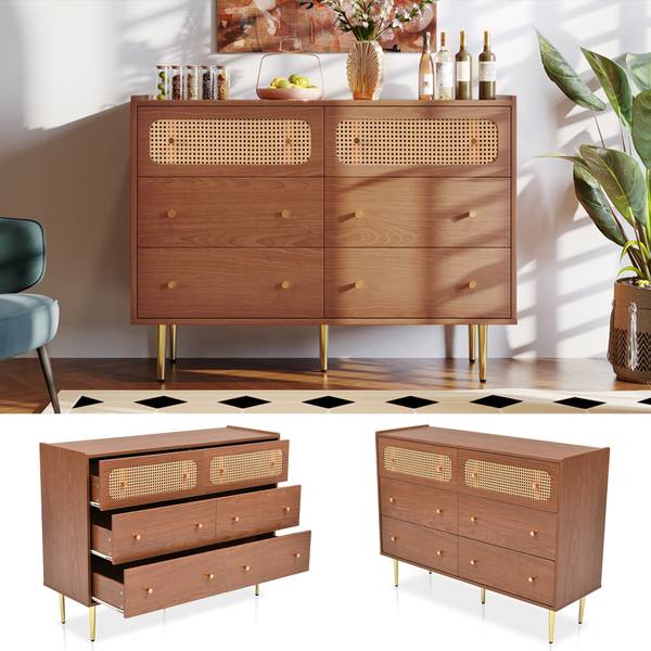 Sideboard Delmo Braun - Holzwerkstoff - Metall - 120 x 90 x 40 cm