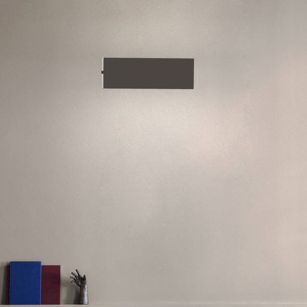 Wandeleuchte Desmo Hochglanz Hellgrau - 30 x 30 cm