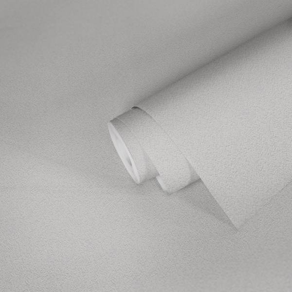 Papiertapete 3919 einfarbig modern Weiß - Papier - 53 x 1005 x 1 cm