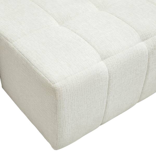 Schlafsofa BOLOGNA Weiß - Textil - 245 x 90 x 104 cm