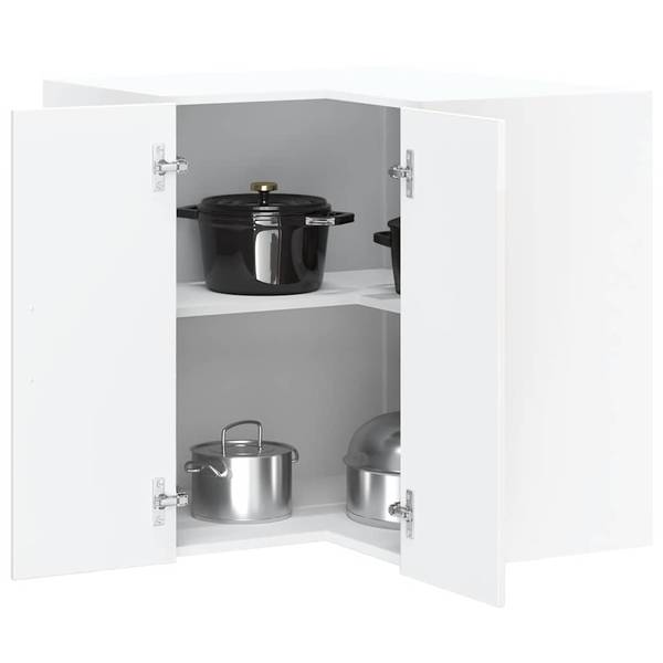 Küchen-Eckhängeschrank XT8276 Weiß - 57 x 60 x 57 cm