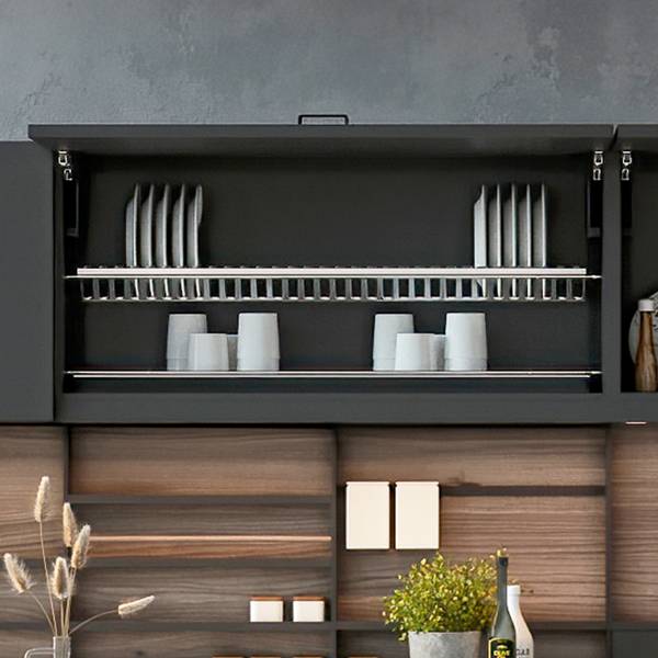 Abtropfgestell 8934365 Grau - Metall - 24 x 8 x 67 cm