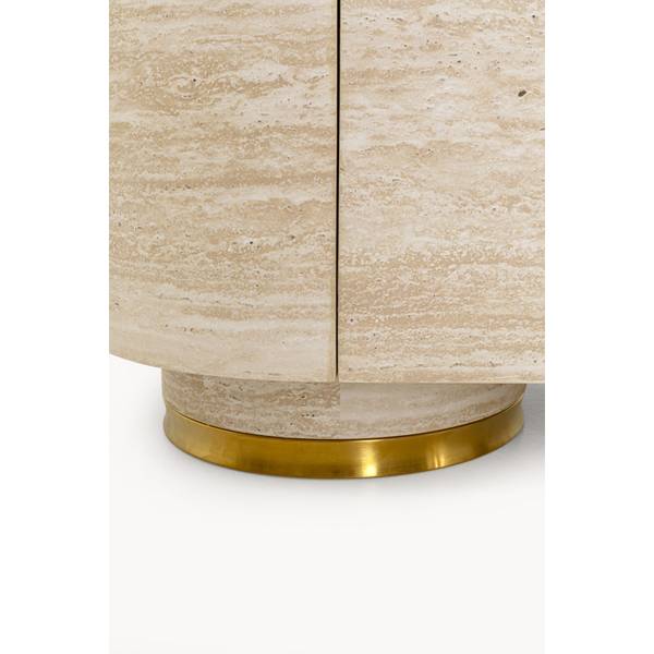 Sideboard Linnea Beige - Stahl - 180 x 78 x 42 cm