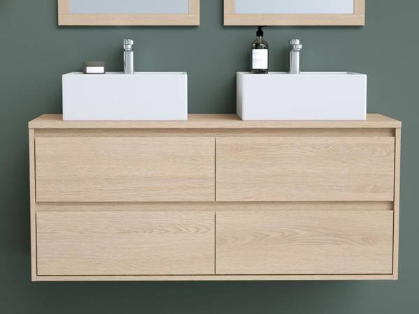 Doppelwaschtisch MILIPAM Tiefe: 120 cm