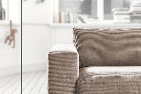 Sofa 2-Sitzer MADELINE Taupe