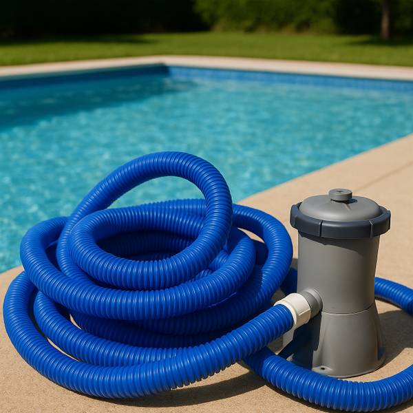 Poolschlauch blau 32mm Breite: 1000 cm