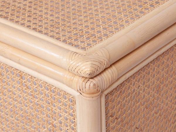 Wäschekorb CALYMA Beige - Rattan - 45 x 56 x 33 cm