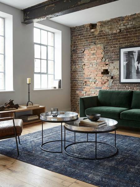 Tabletttisch NERA 2er-Set Silber