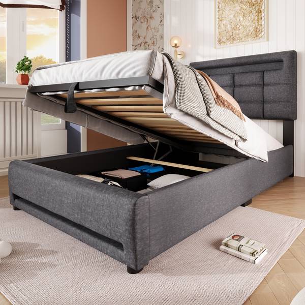 Polsterbett LEINGLOW Ⅰ Grau