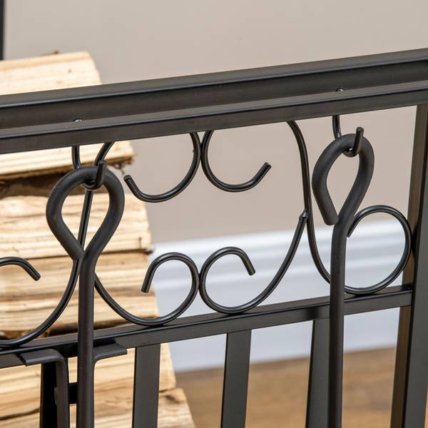 Kaminholzständer 842-163 Braun - Stahl - 30 x 60 x 75 cm