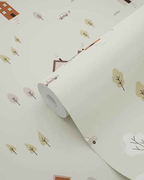 Tapete 132313 Grün - Papier - 50 x 900 x 50 cm