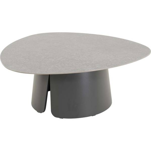 Beistelltisch ALVA Grau - Metall - 97 x 10 x 97 cm