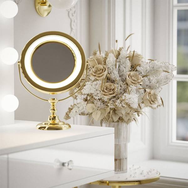 Kaptafel SIENNA hoogglans wit
