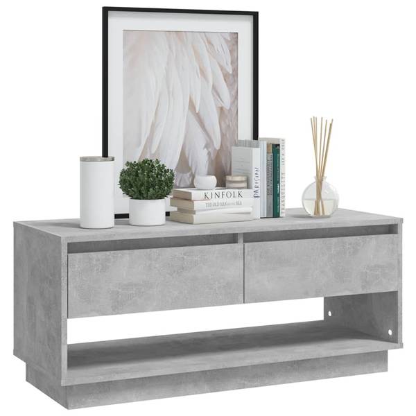 TV-Schrank D482 Grau - Holzwerkstoff - 41 x 44 x 102 cm