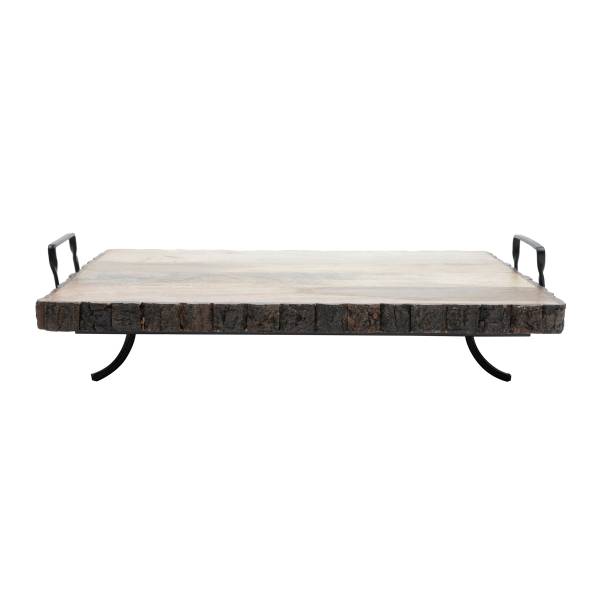La planche en bois surélevée Marron - En partie en bois massif - 33 x 11 x 44 cm
