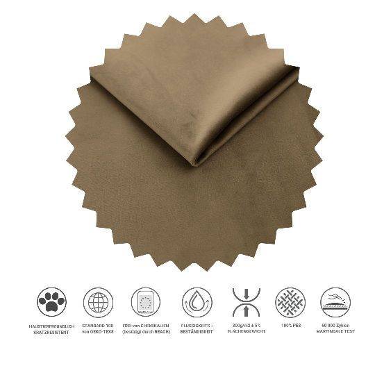 Boxspringbett Euphoria Beige - Liegefläche Breite: 120 cm