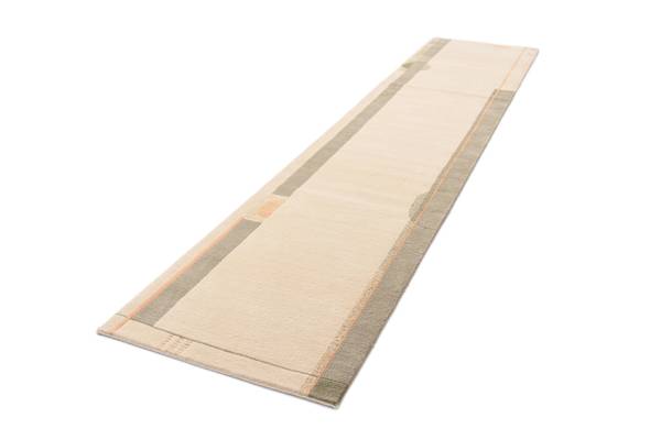 Läufer Teppich Darya DLXXVIII Braun - Wolle - 84 x 1 x 396 cm
