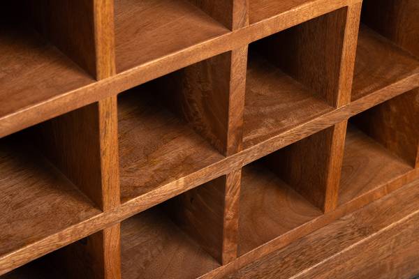Barschrank ADLON Braun - Mango - 138 x 141 x 42 cm