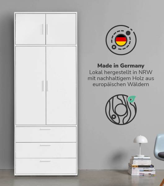 Kleiderschrank Der Grenzenlose I Weiß