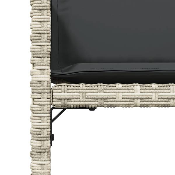 Tuinstoel 3032900 Set van 4 grijs - staal - 50 x 79 x 54 cm