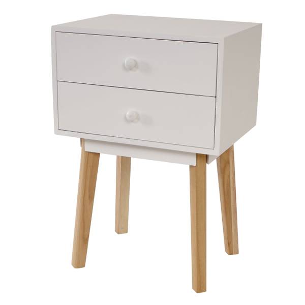 Kommode Vaasa T271 Weiß - Holz teilmassiv - 40 x 59 x 30 cm