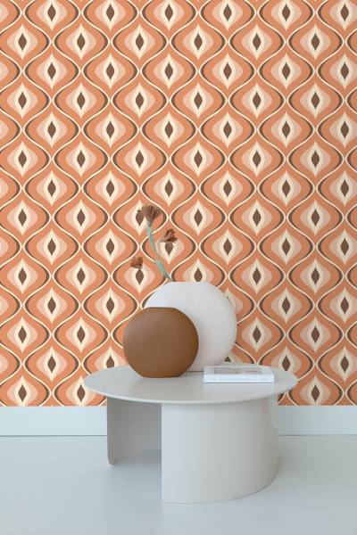 Tapete 130986 Orange - 53 x 1005 x 1005 cm