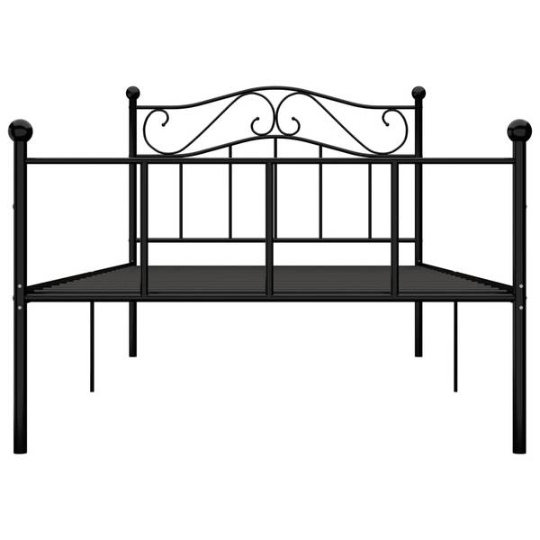 Bedframe 3002091 zwart - Breedte: 97 cm