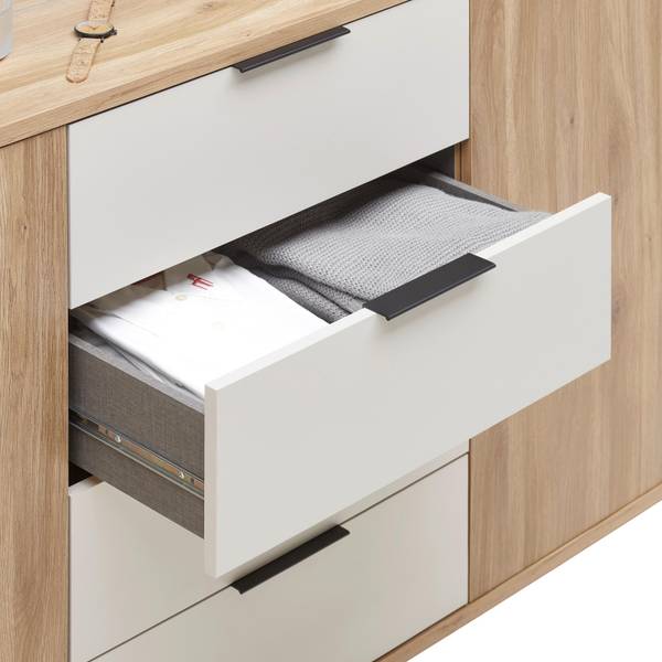 Kommode RABINA Beige - Braun - Holzwerkstoff - 150 x 91 x 38 cm