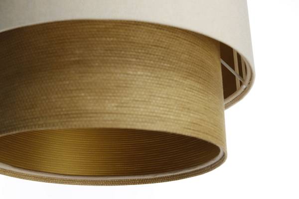 Hängeleuchte Duo Lami Line Beige - Gold