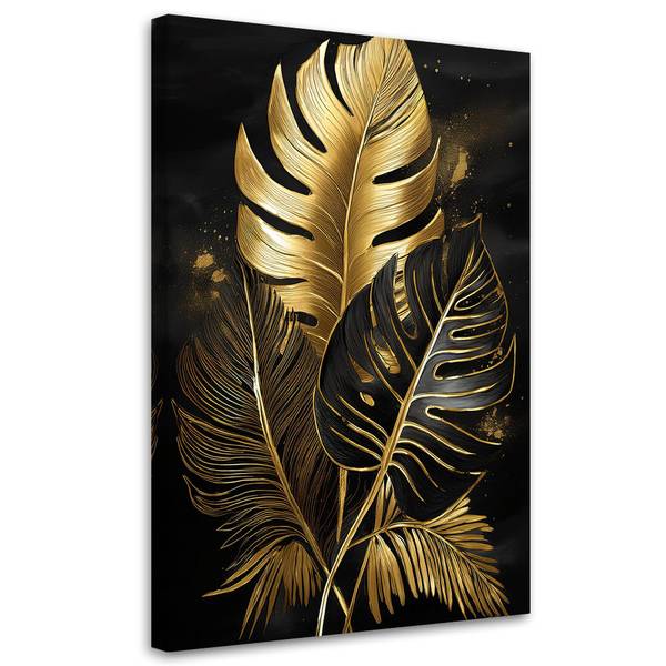 Wandbild palmenblätter monstera 40 x 60 cm