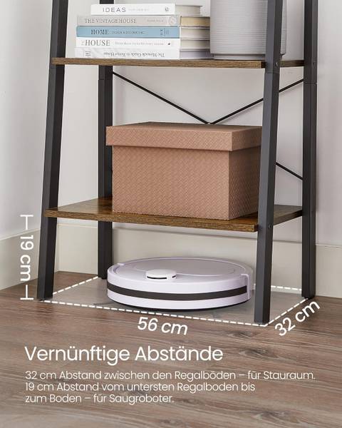 Regal Leesville Braun / Schwarz - Höhe: 37 cm