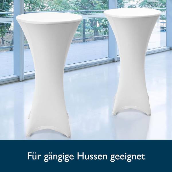 Stehtisch Bellini (3tlg) Schwarz - Breite: 80 cm - Anzahl Teile im Set: 3