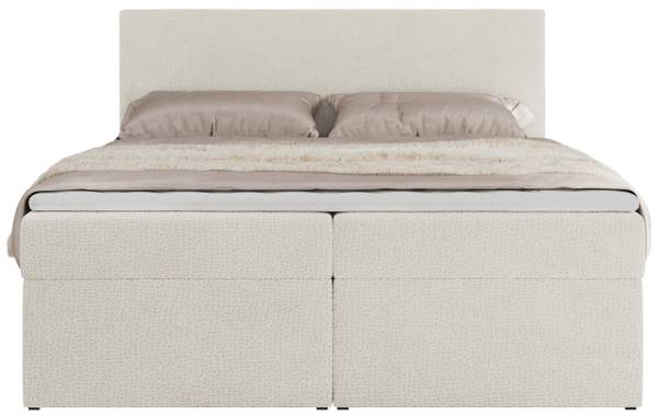 Boxspringbett JAGUAR Weiß - H4 - Liegefläche Breite: 140 cm