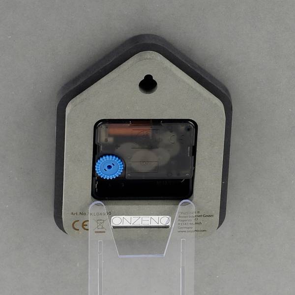Wanduhr Wanduhren Ep Grau - Holzwerkstoff - 29 x 29 x 1 cm