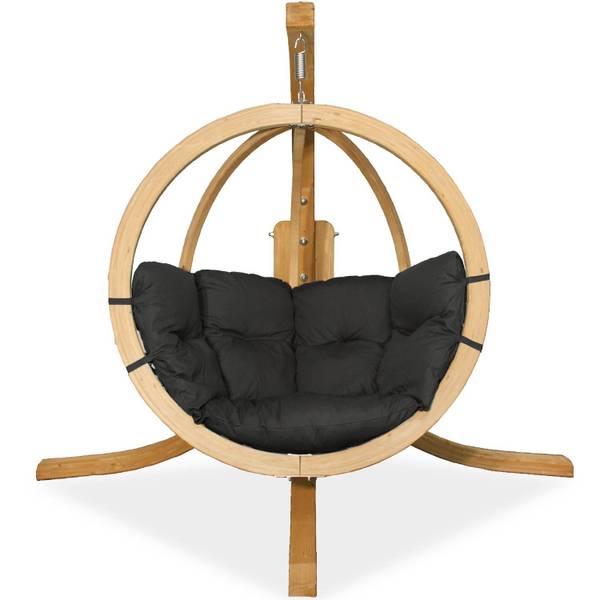 Fauteuil suspendu avec support HIGLO Gris foncé