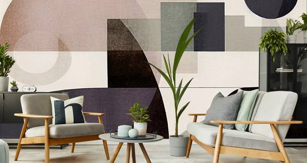 Fototapete ABSTRAKTION modernes Muster 135 x 90 x 90 cm
