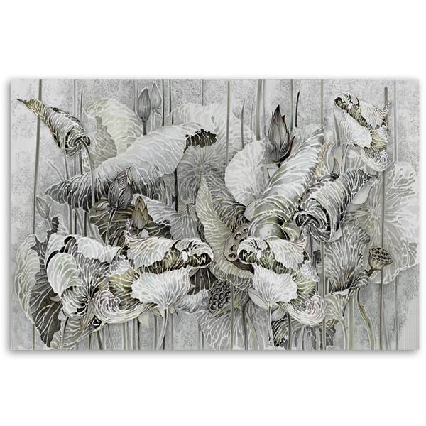 Wandbild blüten des heiligen lotus 120 x 80 cm